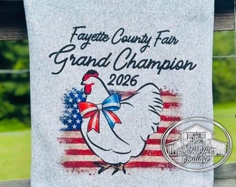 Show Chicken 250e verjaardag op maat gemaakt cadeaudeken, gepersonaliseerde Show Chicken Award, Stock Show Christmas, Stock Show Mom, Ag Teach Christma