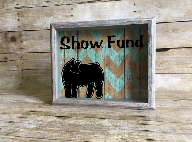 Show Steer Show Fund Box Livestock Show Personalized Show Etsy