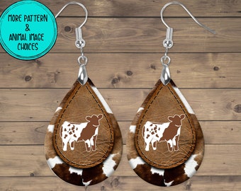 Show Cattle Earrings, Show Steer, Show Heifer, Show Cow Jewelry, 4H, Show Mom Earrings, Stockshow, Livestock Show, Mother's Day Gift