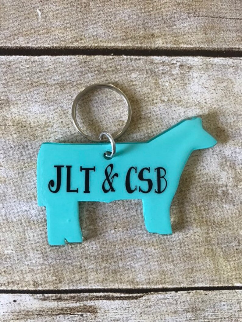 Show Steer Key Chain Show Cattle Gift for Advisor Etsy