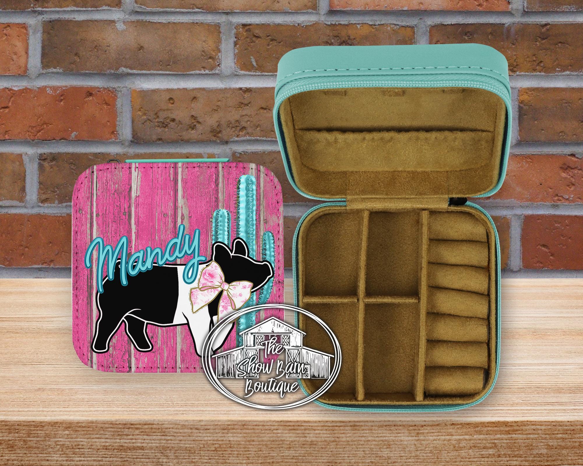 Show Pig Personalized Jewelry Box Gift Custom Show Pig, Livestock…
