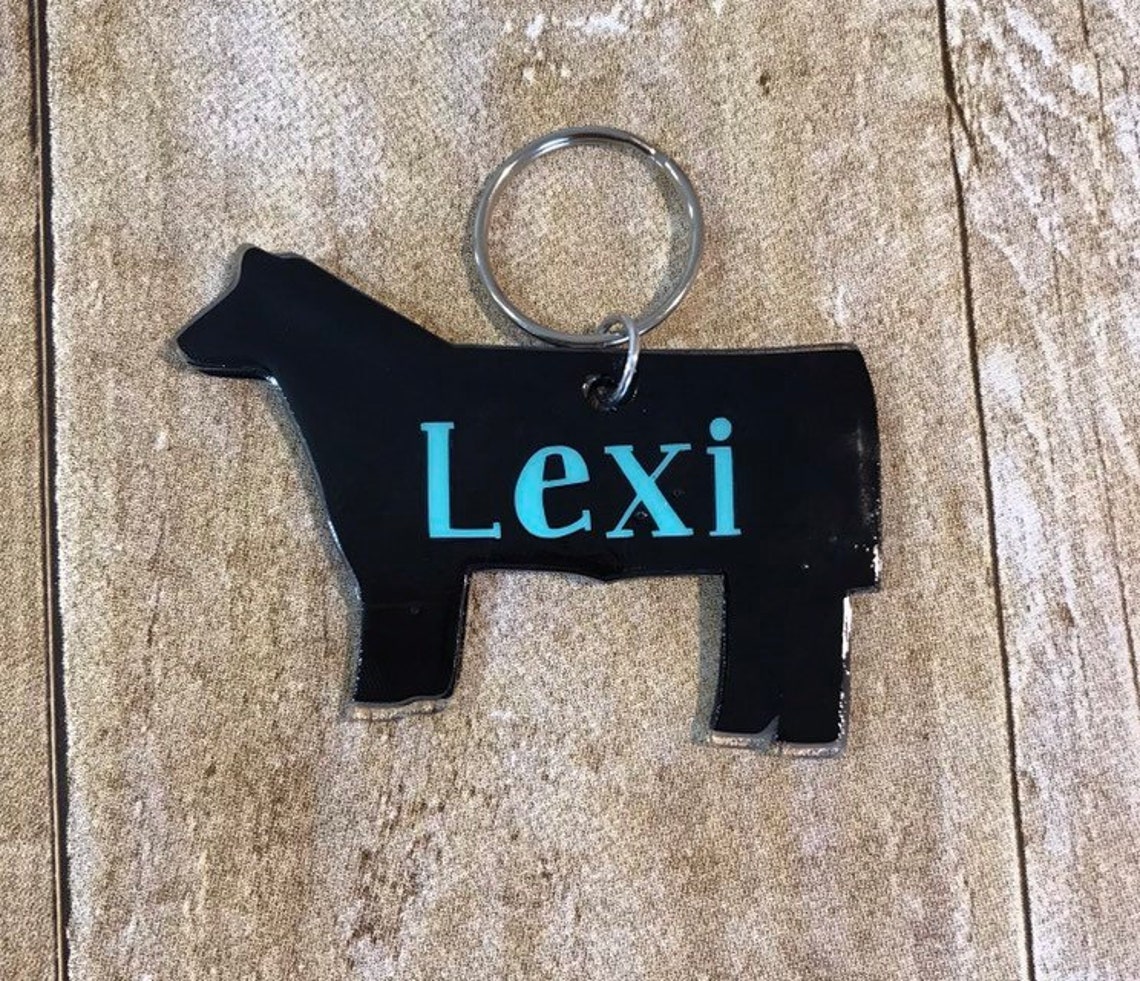 Show Steer Key Chain Show Cattle Gift for Advisor Etsy
