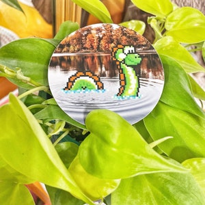 Lochness Yoshi Super Mario Sticker / Lochness Monster Sticker / Yoshi Decal / Yoshi Sticker / Water Bottle Sticker / Video Game Sticker