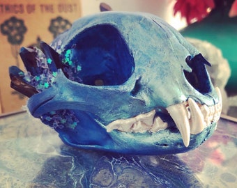 crystallized skull etsy