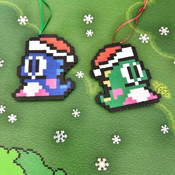 Large Bubble Bobble Santa Figure | Video Game Xmas Decor | Retro Arcade Room Gaming Art | Xmas Gift for boy | Gift for Husband Dad boyfriend