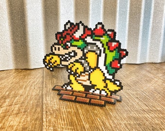 Personajes 3D de Bowser en Super Mario World / Decoración de videojuegos / Juegos retro / Decoraciones para fiestas de Super Mario Bros / Pastel de cumpleaños de Bowser