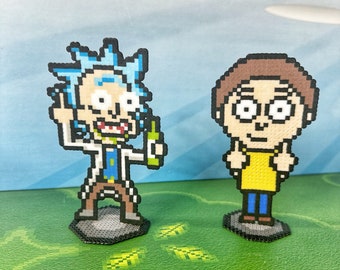 Figura de Rick y Morty de pie / Dibujos animados de Adult Swim / Juguetes de cultura pop / Regalo divertido de Rick y Morty / Regalos de broma para adultos, regalo para el marido