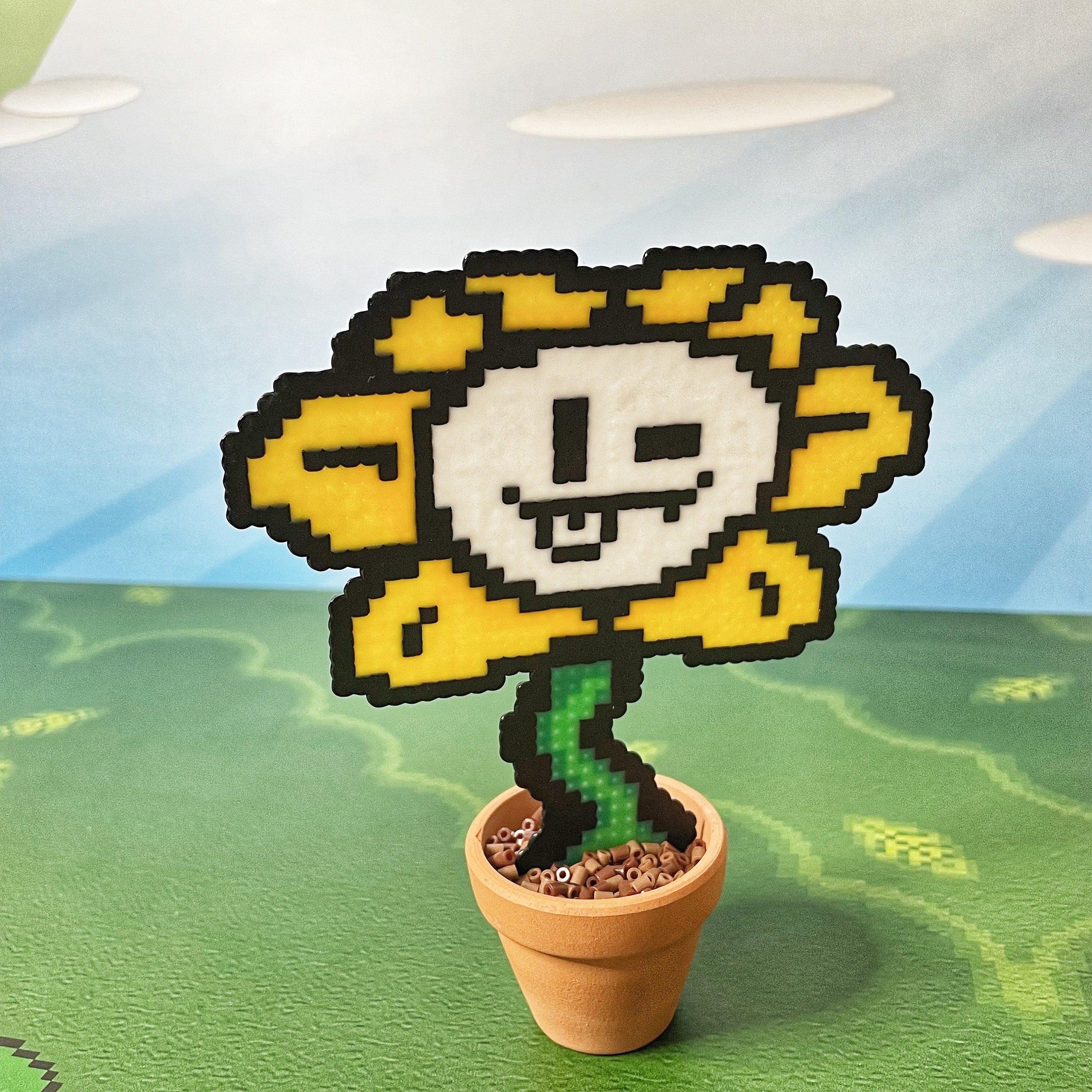 Toriel, flowey, Undertale, cuteness, emotion, Fan art, video Game, grass,  happiness, game