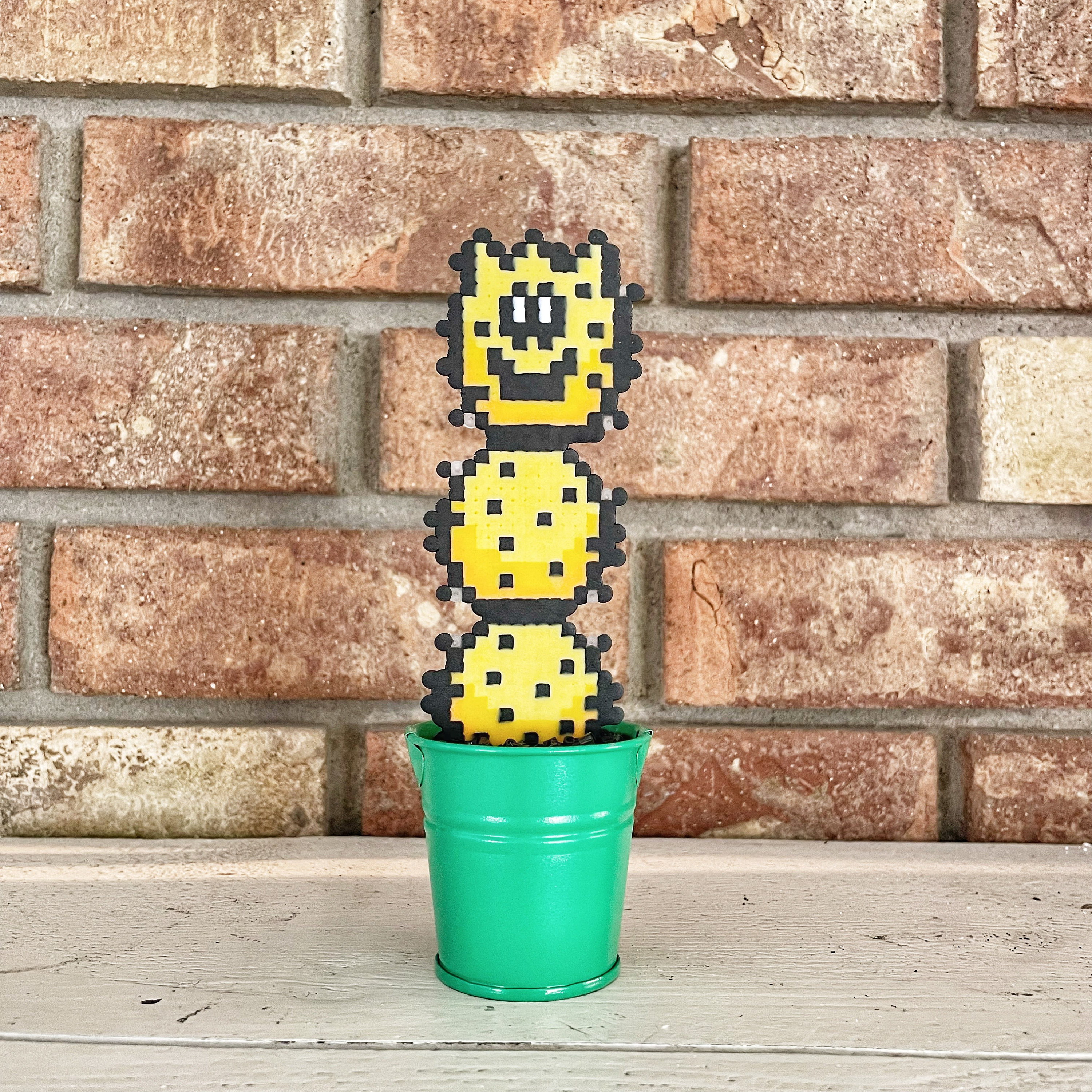 Super Mario Kaktus Pokey Pflanze | Videospiel Kunst | Schreibtisch Pflanze  | Spielzimmer Dekor | Super Mario Pflanzen | Pixel Videospiel Pflanze |  Mario Geschenk - Etsy.de