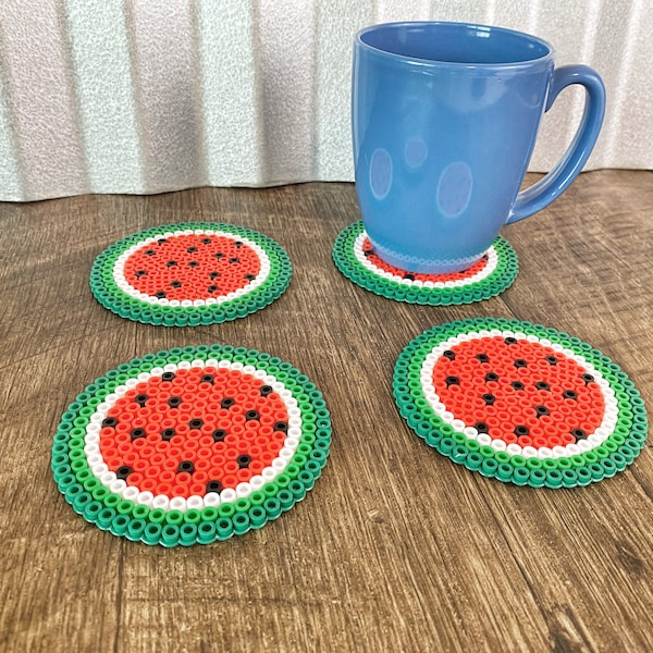 Perler Bead Coaster Etsy