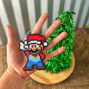 Super Mario Bros Toy Christmas Decoration | Handmade Xmas Tree Ornaments | Retro Video Game Christmas, Nintendo Mario Collectibles, Xmas Toy