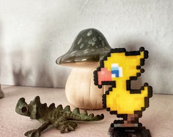 Pájaro Chocobo de Final Fantasy / Decoración de videojuegos / Decoración de escritorio para gamers / Decoración de salas de juegos / Juguete de Chocobo / Regalo para gamers de Final Fantasy