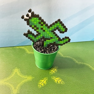 Large Cactuar Plant from Final Fantasy | Video game decor  | Potted Desk Plant | Game room decoration | Faux Plant | Final Fantasy Cactuar