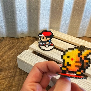 3D Pokemon Pikachu Character Video Game Decor Retro Gaming Bday Party Pokemon Perler Sprite Nintendo Gift 3D Video Game Character image 4