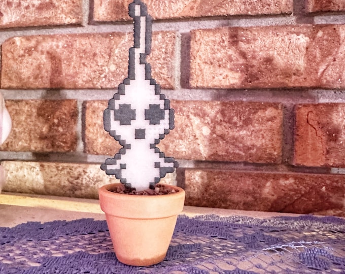 PikMin Glow in the Dark Soul Potted Plants | Video game decor | Desk Plant | Game Room Decor | Pikmin Gift | Gamer Gift for kids and adults
