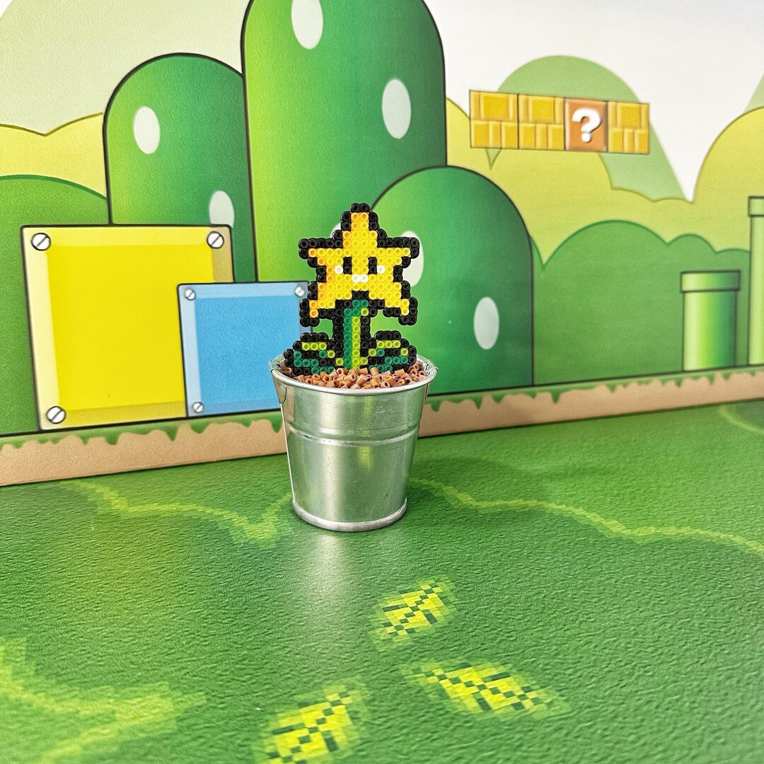 Retro Video Game Star Figurine Game Room Decor Nintendo Decor for Boys