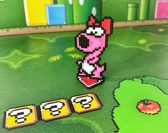 Birdo Super Mario Character| Video Game Decor | Retro Gaming |  8 bit Art | Mario Party Decorations | Nerdy Birthday Gifts for Gamers