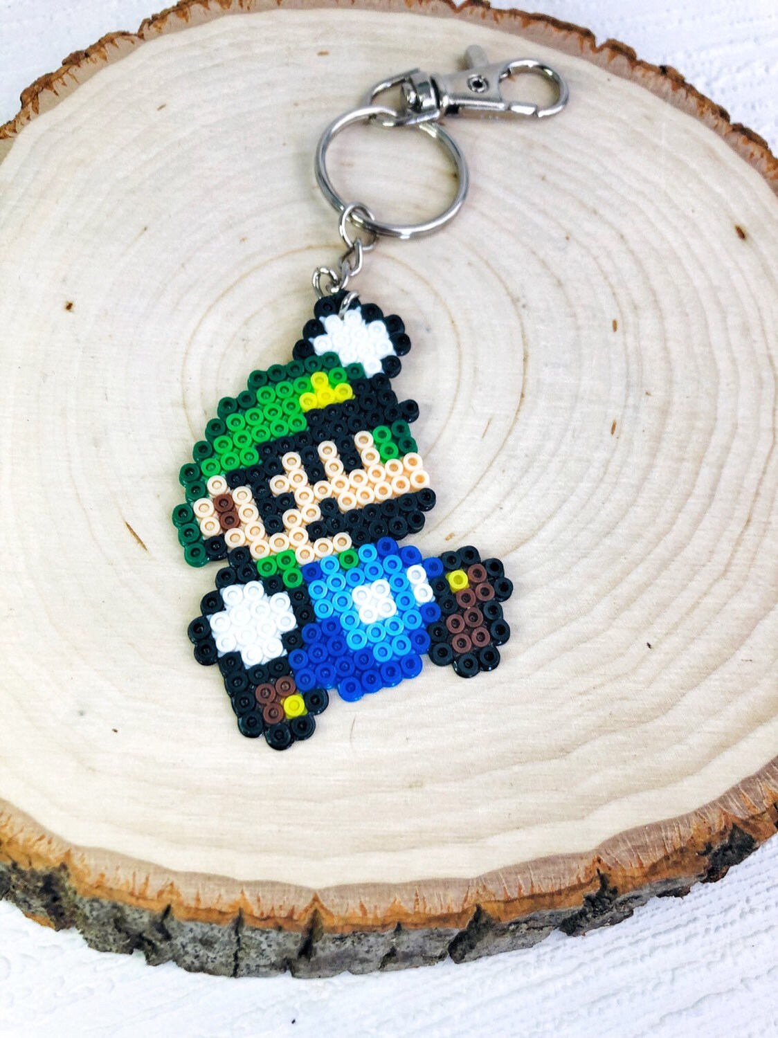 Super Mario Keychain Video Game Decor Retro Gaming Art Etsy