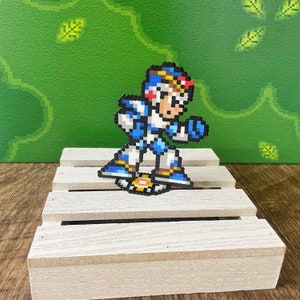 Mega Man Video Game Desk Decor | Retro  Video Gaming | Mega Man X Decorations | MegaMan X Character | Video Game Cake Topper for Boys Bday