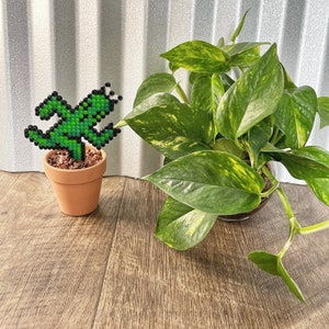 Large Cactuar Plant from Final Fantasy | Video game decor  | Potted Desk Plant | Game room decoration | Faux Plant | Final Fantasy Cactuar