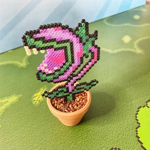 Potted Chomper Plants Vs Zombies  Plants | Video game decor | Game Room Decor | Chomper Pixel Plant | Pixel Zombie Plant | Gamer Gift