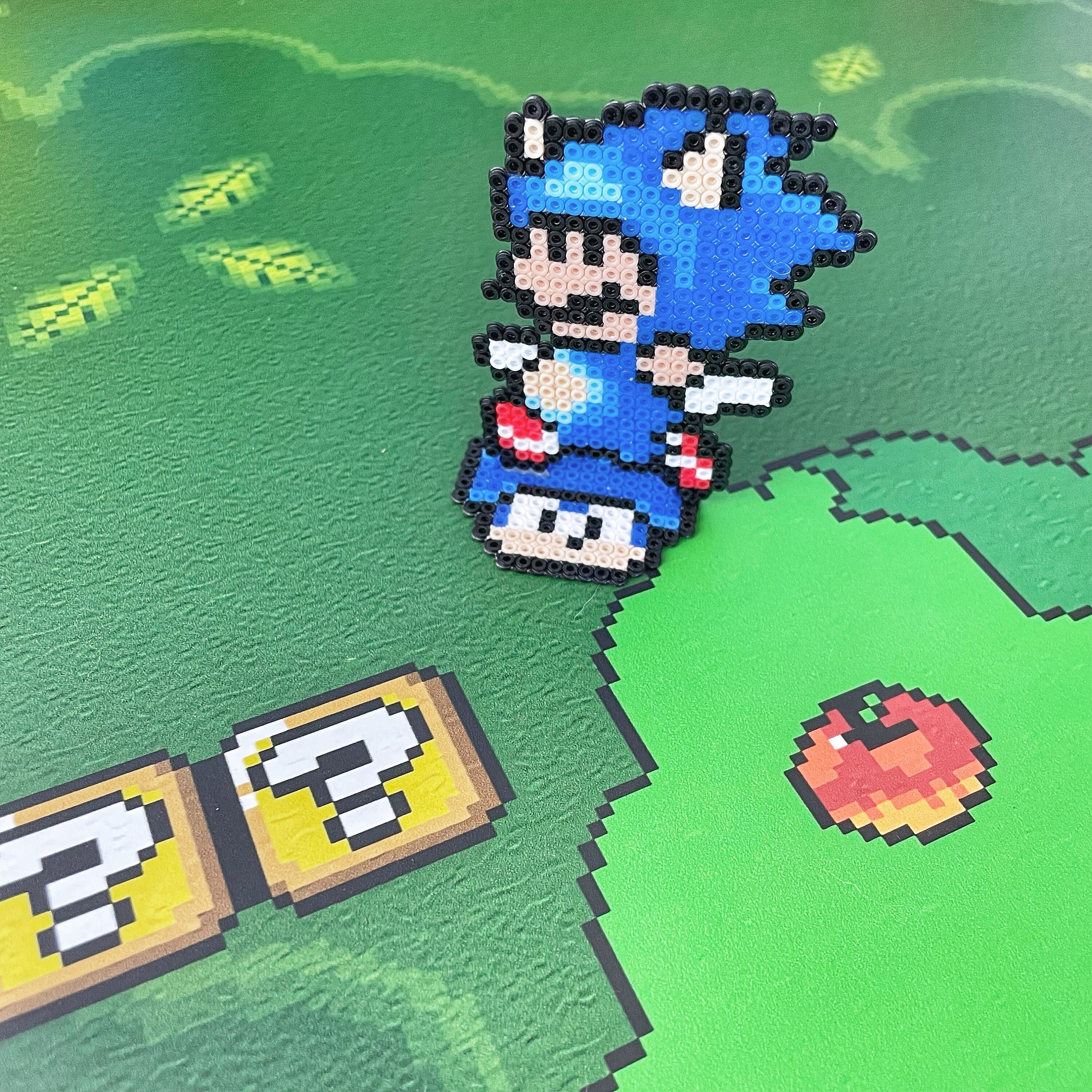 Mario Super Maker Costume Mini Bead Sprite Perler Artkal Pixel Art