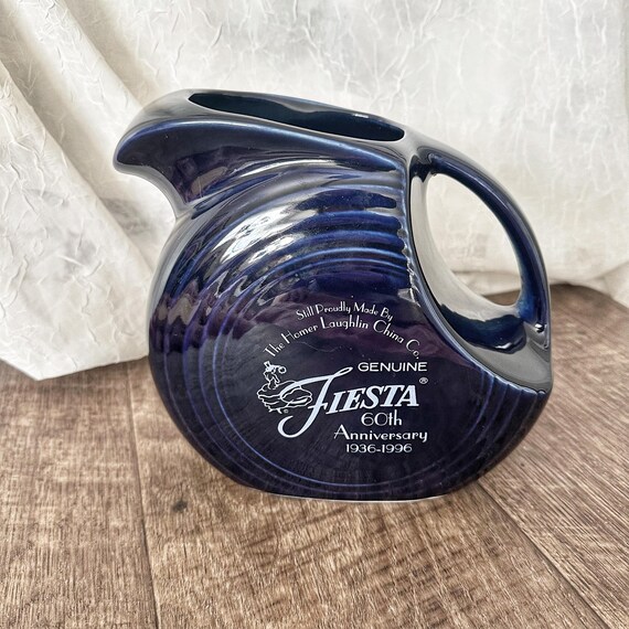 Homer Laughlin Fiesta Pitcher Blue Vintage Fiesta Ware 60th
