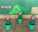 Piranha Mario Plant in Warp Tube | Video game decor | Desk Plant | Game Room Decor | Super Mario Plants | Pixel Piranha Plant | Mario Flower