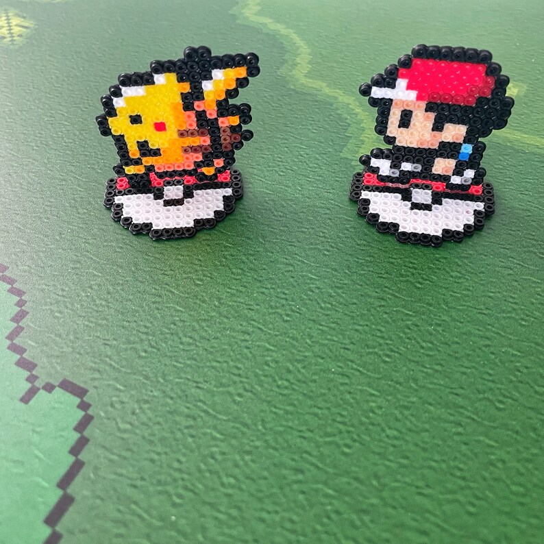 3D Pokemon Pikachu Character Video Game Decor Retro Gaming Bday Party Pokemon Perler Sprite Nintendo Gift 3D Video Game Character image 8