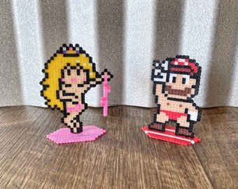 Naughty Beach Mario & Princess Peach Standing Characters - Etsy Norway