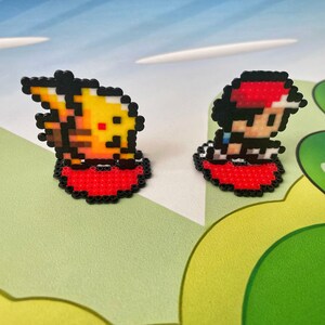 3D Pokemon Pikachu Character Video Game Decor Retro Gaming Bday Party Pokemon Perler Sprite Nintendo Gift 3D Video Game Character image 5