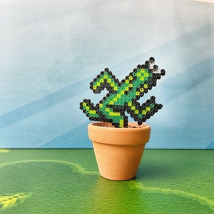 Cactuar Plant from Final Fantasy | Video game decor  | Potted Desk Plant | Game room decoration | Faux Plant | Final Fantasy Cactuar