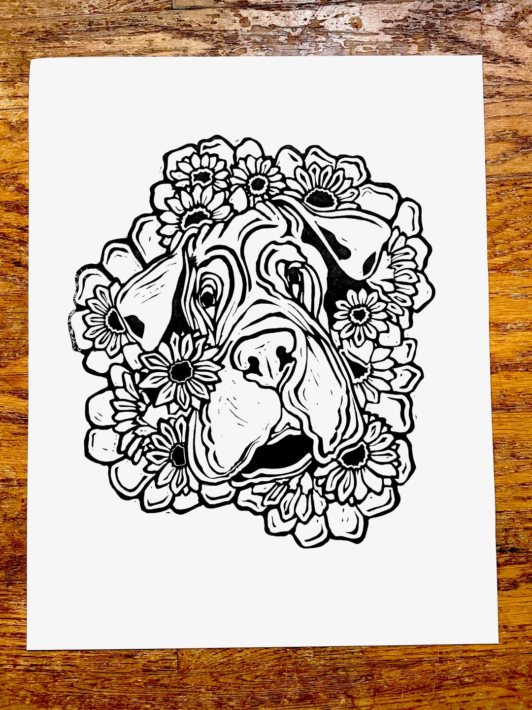 Dane in the Daisies Print - Etsy