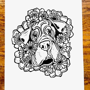 Dane in the Daisies Print