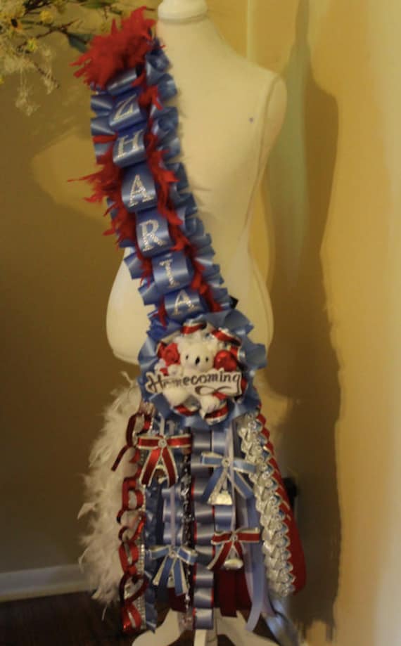 Large  Sash Mum, Homecoming Sash Mum, Sash Mum, Homecoming