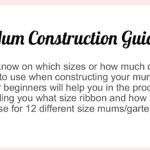 Homecoming Mum Construction Guide