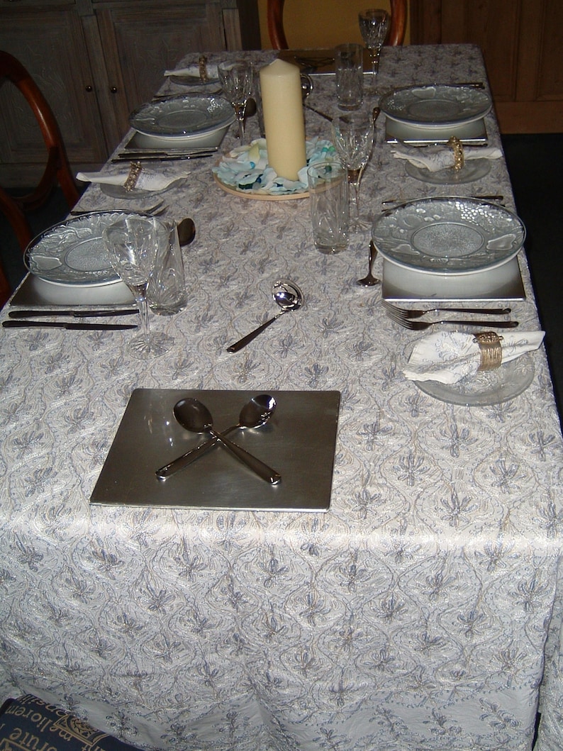 Exquisite Damascus Tablecloths With Matching Napkins. Etsy