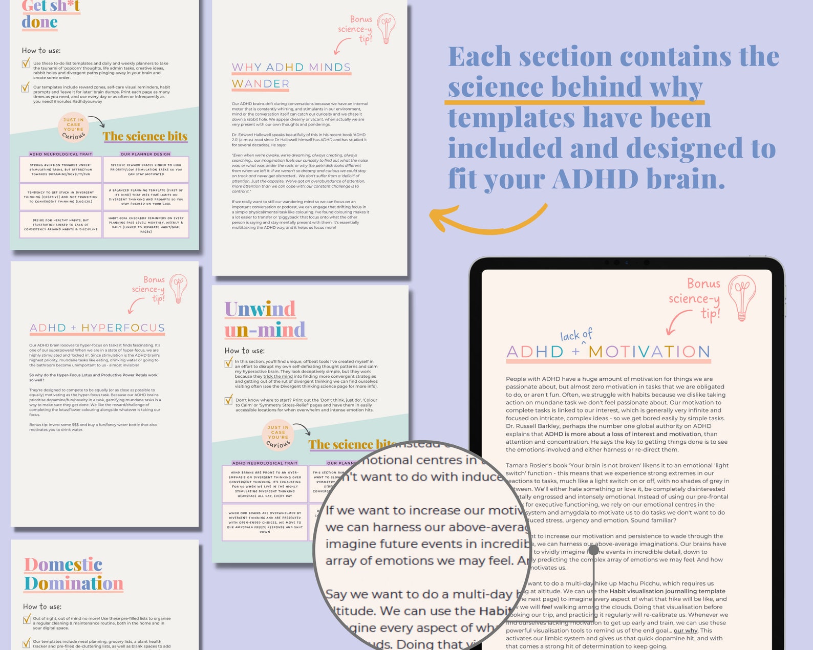 ADHD Digital Planner made by an ADHDer for iPad Goodnotes Etsy España