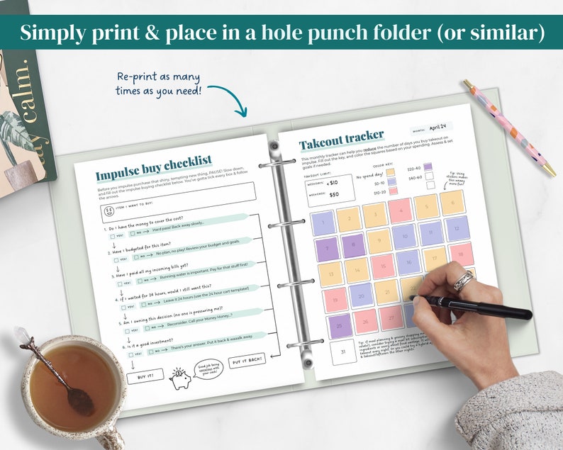 ADHD Planner made by an ADHDer PRINTABLE Adult ADHD workbook, organizer, daily planner, self care & growth mindset pages. Science based. immagine 3