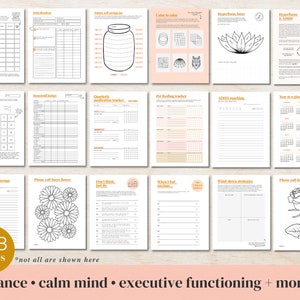 ADHD Planner made by an ADHDer PRINTABLE Adult ADHD Journal, organizer, daily planner, self care & growth mindset pages. Science based. afbeelding 8