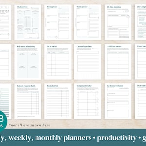 ADHD Planner made by an ADHDer PRINTABLE Adult ADHD workbook, organizer, daily planner, self care & growth mindset pages. Science based. immagine 5