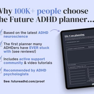2026 ADHD Digital Planner (dark Mode) Habit and Self-care Tracker (ipad ...