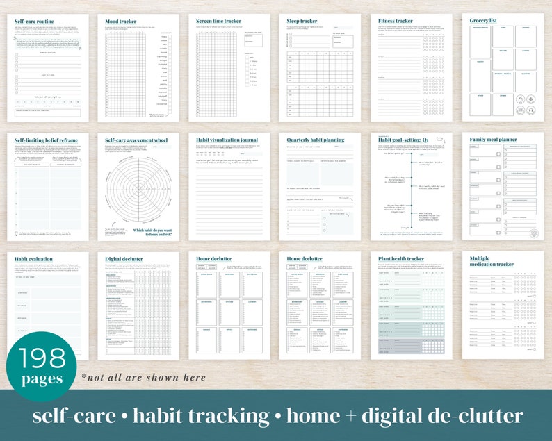 ADHD Planner made by an ADHDer PRINTABLE Adult ADHD workbook, organizer, daily planner, self care & growth mindset pages. Science based. immagine 6