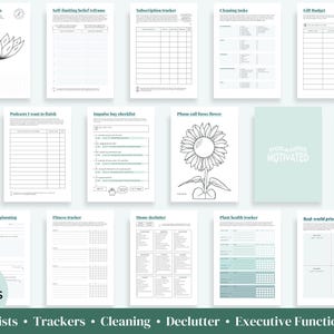 2026 ADHD Printable Planner (forest Green) Daily Focus Friend, Audhd ...