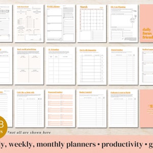 ADHD Planner made by an ADHDer PRINTABLE Adult ADHD Journal, organizer, daily planner, self care & growth mindset pages. Science based. afbeelding 5