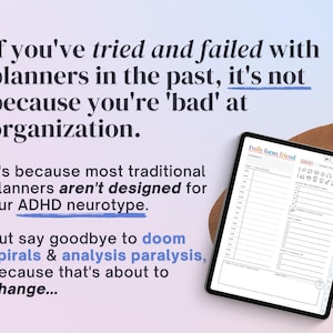 2026 ADHD Digital Planner (Rainbow): Self-Care and Habit Tracker (Goodnotes/Android) (Digital Download) image 4