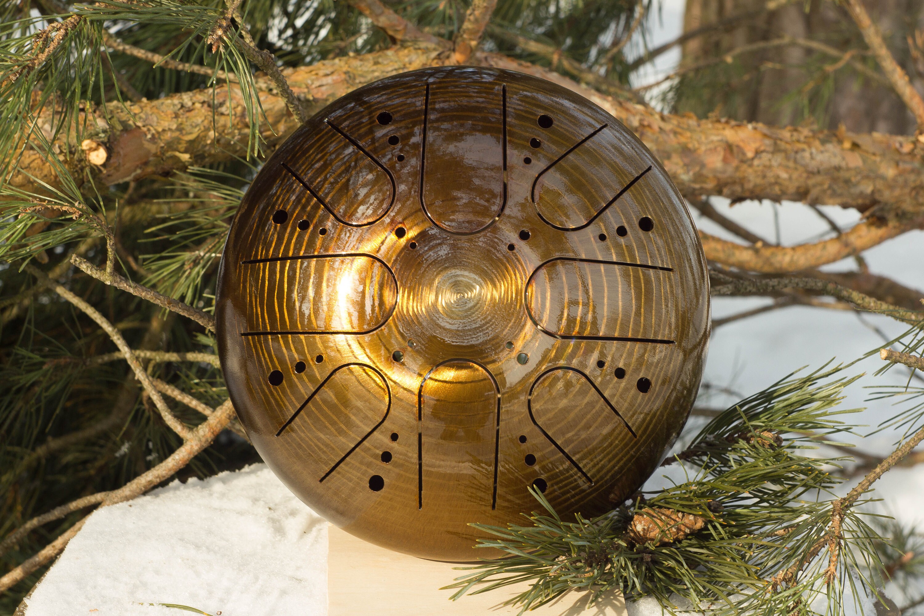 Steel tongue drum 9 / 22cm Kosmosky Etsy