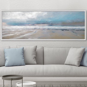 Sea View, Coastal Wall Art On Canvas - Ready To Hang