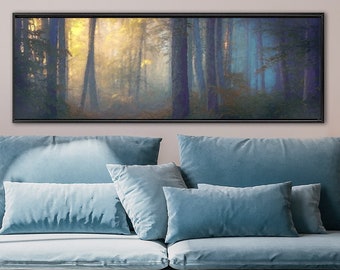 Misty Forest Wall Art, Artwork On Canvas - Ready To Hang