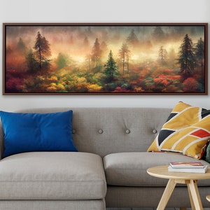 Autumn Forest Wall Art On Canvas By Mela - Large Gallery Wrapped Canvas Art Prints With Or Without Floating Frames